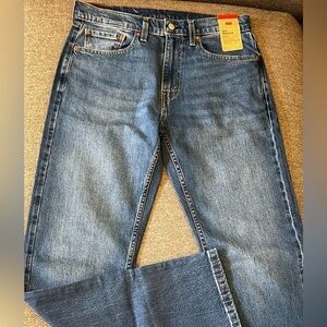 Levi's 505 Straight Blue Jeans 36x30